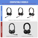 ZORBES® Replacement Ear Pads Cushions for Jabra Evolve 65/40/ 30/20 Headphones, Softer Protein Leather Earpads for Jabra Evolve Evolve2 20 /20se /30 /30II/ 40/65/ 65+ Headset