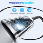 Verilux Type C to Lightning Cable 3.3 ft with Magnetic Connector and Nylon Braid for iPhone 14