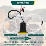 ZORBES® 12V 60W Oil Pump Extractor,Upgraded Oil & Diesel Fluid Pump Extractor,Scavenge Suction Transfer Pump,Marine Electric Oil Pump For Boat,Car,Motorcycle,ATV,RV,Truck,Motorbike