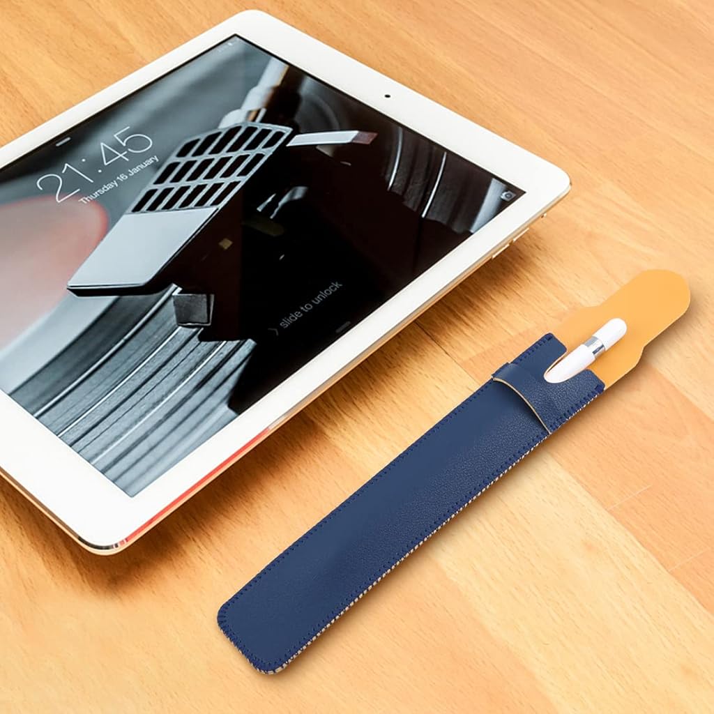 ZORBES® Leather Protective Pencil Cover for Apple Pencil 1st 2nd Generation Stylus Pen Sleeve 3PCS