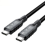 Verilux® PD 240W Type C Cable Fast Charging, 20CM C Type Charger Cable with 80Gbps Data Transfer & 16K@60Hz UItra HD Dislay for Thunderbolt 5/4/3, iPhone 17/16/15, Galaxy S25/S24/S23
