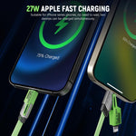 Verilux 4 in 1 USB C Charging Cable Green