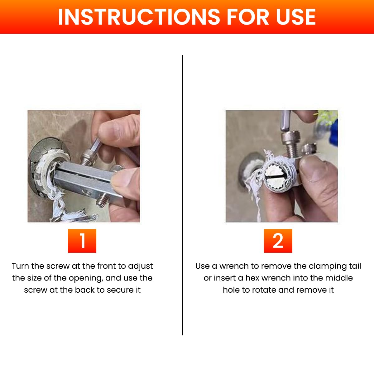 Serplex 2-Piece Broken Pipe Extractor Set
