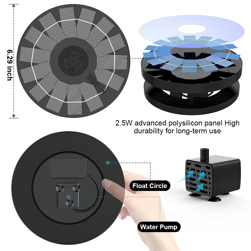 Verilux® Solar Fountain Pump