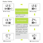 Verilux 20A 12V/24V Solar Charge Controller Solar Panel Controller Intelligent Regulator with Dual USB Port 5V Light Timer Control LCD Display