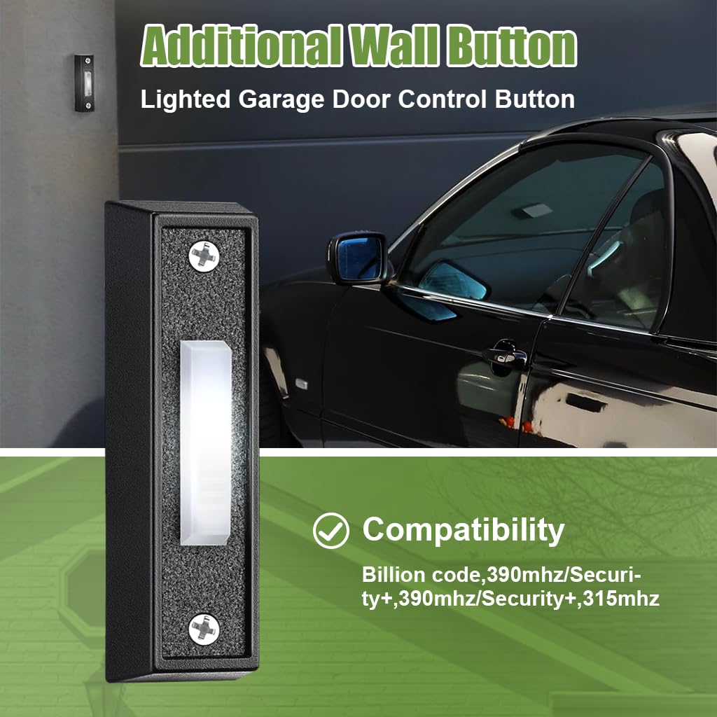 Verilux® Lighted Switch Button for Doorbell Switch Button for Door Bell Wired Door Bell Push Button for Gate Wall Mounted LED Switch Button for Door Bell Auto Roll Shutter Door