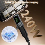 Verilux Type C Adapter for MacBook and USB C Devices with 240W PD and Digital Display | 80Gbps Data Transfer