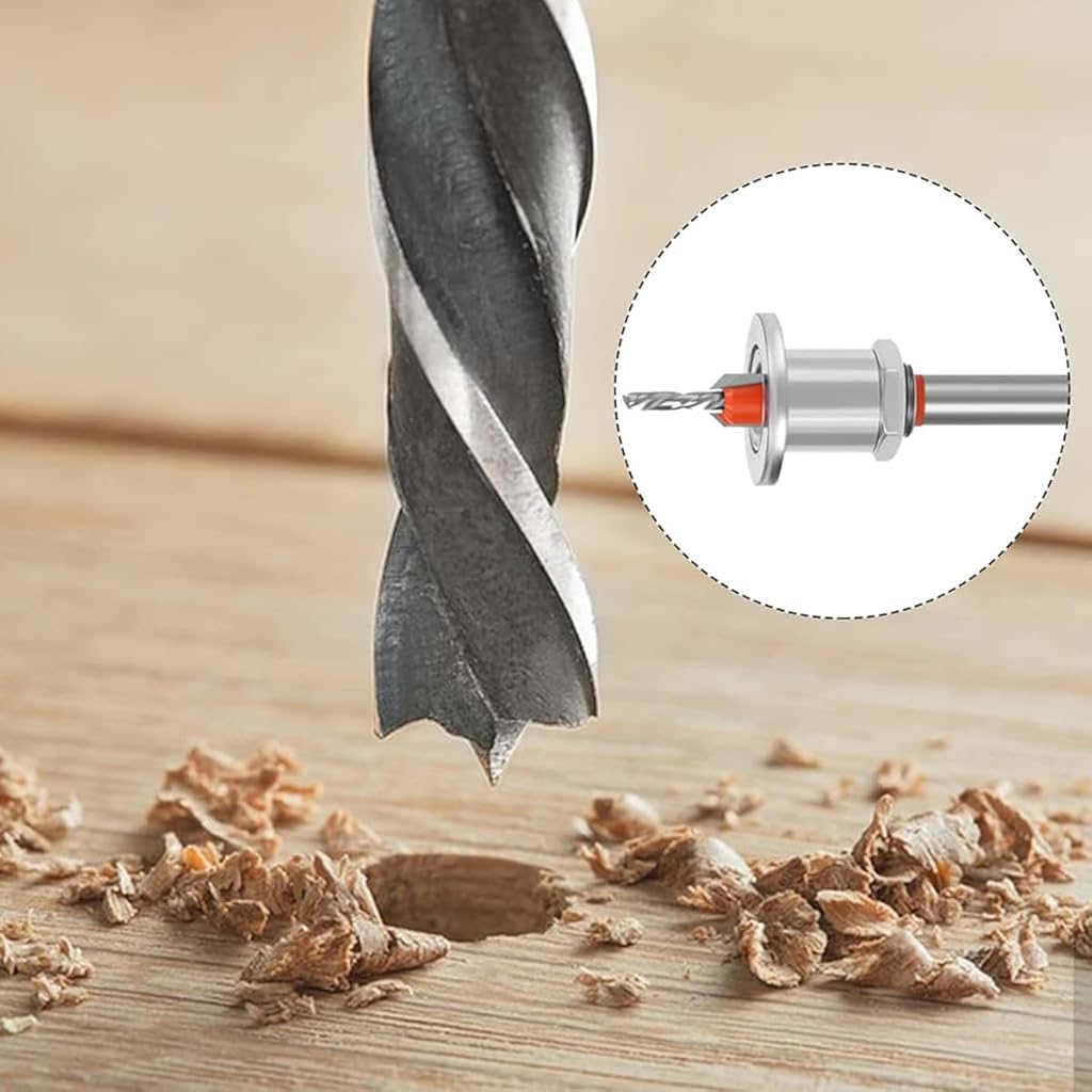 Serplex® 5Pcs Carbide Tipped 90° Countersink With Adjustable Low Friction Depth Stop Multifunctional Round Shank Bore Woodworking Drill Bit Taper Counterbore Wood Working Tools
