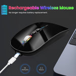 Verilux Wireless Mouse with Dual Mode Bluetooth 5.0 and 2.4G 1600DPI | Ergonomic Silent Design