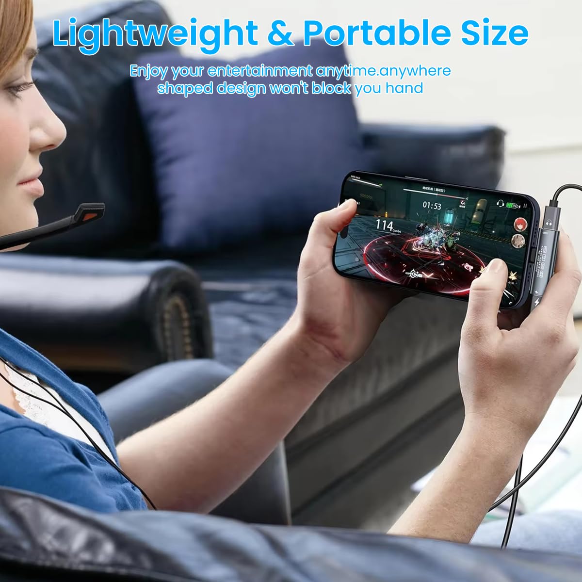 ZORBES® USB C Splitter, Dual USB C Headphone/Data and Charger Adapter, 3 in 1 USB C Audio Dongle USB C Data Adapter with PD 60W Charging for iPhone 16/16Pro/15/15Pro, Galaxy S24/S23/S22, Pixel 8/7