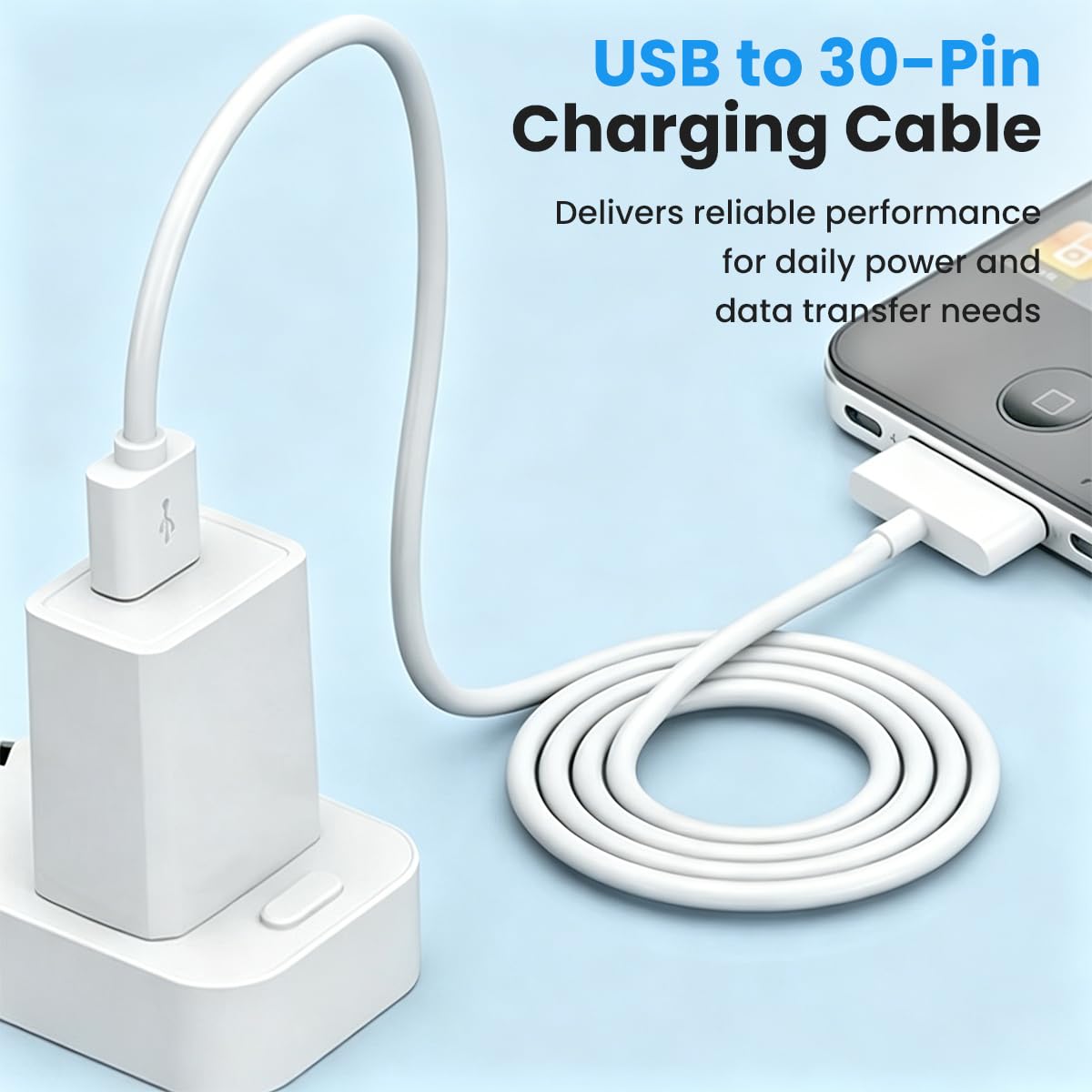 Verilux 1M USB Cable for 30-Pin Devices