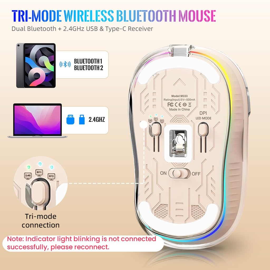 Verilux® Wireless Mouse Pink