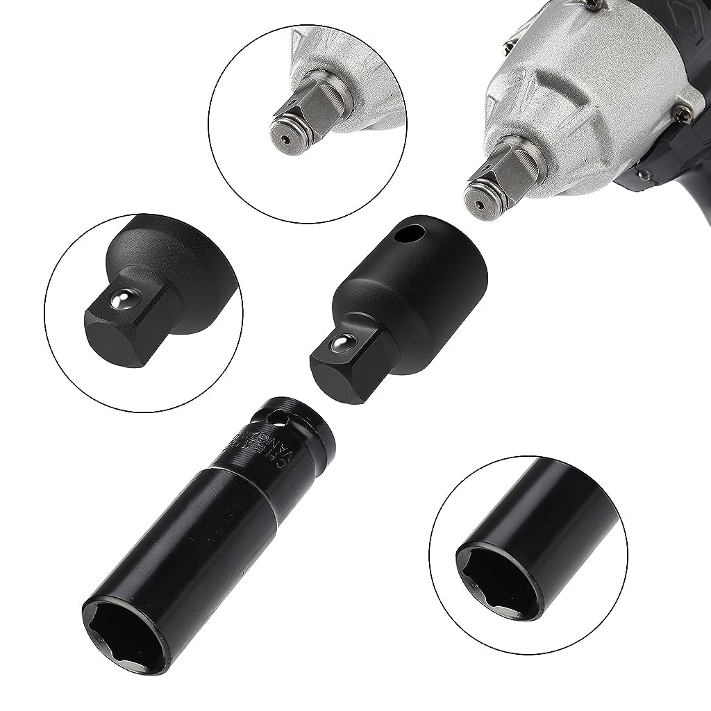 Serplex® 4pcs Socket Adapter and Reducer Set Professional Corded Impact Drill GSB 13 RE (240V, 600W, incl. Depth stop 210 mm