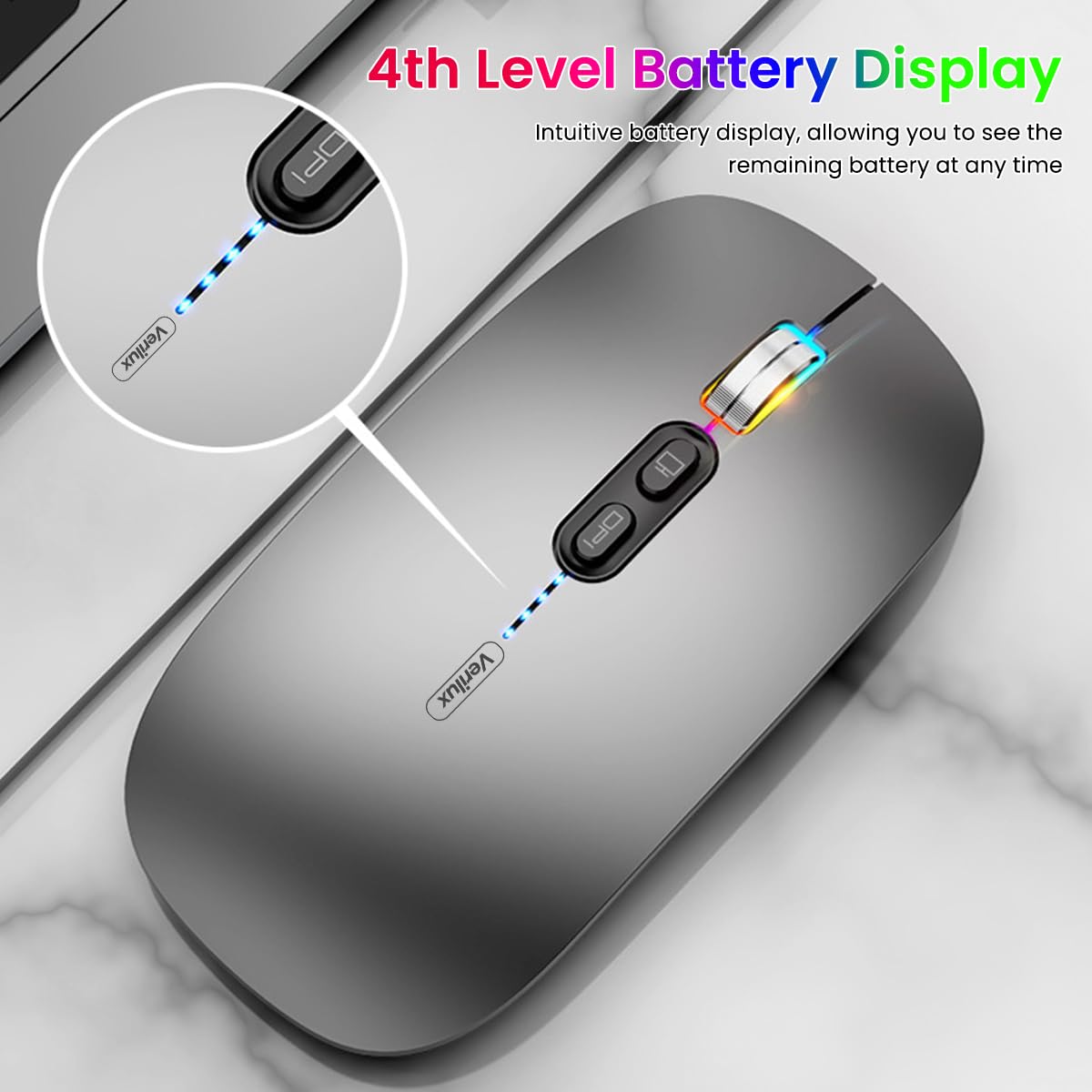 2.4G Rechargeable LED Wireless Mouse