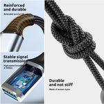 Verilux USB C Extension Cable 3.3ft with Metal Connectors and 100W PD Fast Charging | 10Gbps Data and 4K Video Transfer