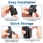 ZORBES® Compatible with D-JI, Magnetic Wall Mount Folding Bracket for Pocket 3 Action Camera, Adjustable Magnetic Wall Holder, Ultra Strong Magnetic Base, Portable Outdoor Filming Accessories