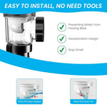 Serplex® Flexible Drain Pipe Wash Basin Sink Drain Hose PVC Water Pipe Vessel Sink Extension Fits for 3-4.5 cm Hole,Flex-drain Kit with Flexible & Expandable P-trap