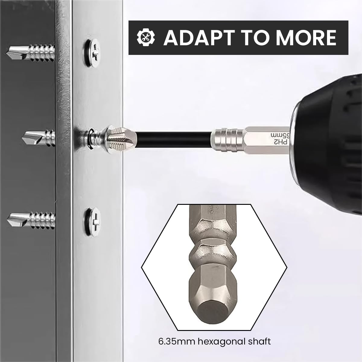 Serplex 6-Piece Magnetic PH2 Bit Set