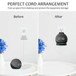 ZORBES® Wall Mount for Alexa Echo Dot 4th Generation, Space-Saving Solution Wall Holder with Cord Management for Your Smart Home Speakers, Alexa Echo Dot Accessories (Holder Only, Black)