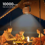 Verilux Table Fan for Home and Camping with 270° Oscillating & 300° Flip Head | 100 Speed Adjustable