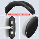 ZORBES® Clear Case for AirPods Max Anti-Scratch TPU Cover for AirPods Max, One Pair TPU Protective Clear Case for AirPods Max, Accessories for AirPods Max (Black)