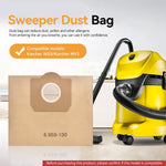 Verilux Vacuum Cleaner Dust Bags for Karcher WD3 MV3 featuring 6 Pack Paper Filter Design