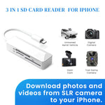 Verilux SD Card Reader for iPhone with Lightning Connector featuring High-Speed Transfer | Compact Plug and Play Photo Adapter