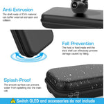 Verilux® Carrying Case for Switch Gamepad, Organizer Bag for Switch/Switch OLED with 8 Games Cartridges Slot 6 Button Cap Screen Protector, Anti-Scratch EVA Storage Bag for Switch