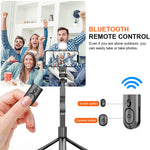 ZORBES® 60'' Retractable Phone Tripod Rotatable Selfie Stick Tripod for Phone & DSLR Professional Photography Tripod, Lightweight Selfie Stick Tripod with Bluetooth Remote Use