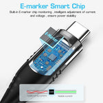Verilux Type C to Type C Cable 3.3ft for Fast Charging with 100W PD and LED Power Display