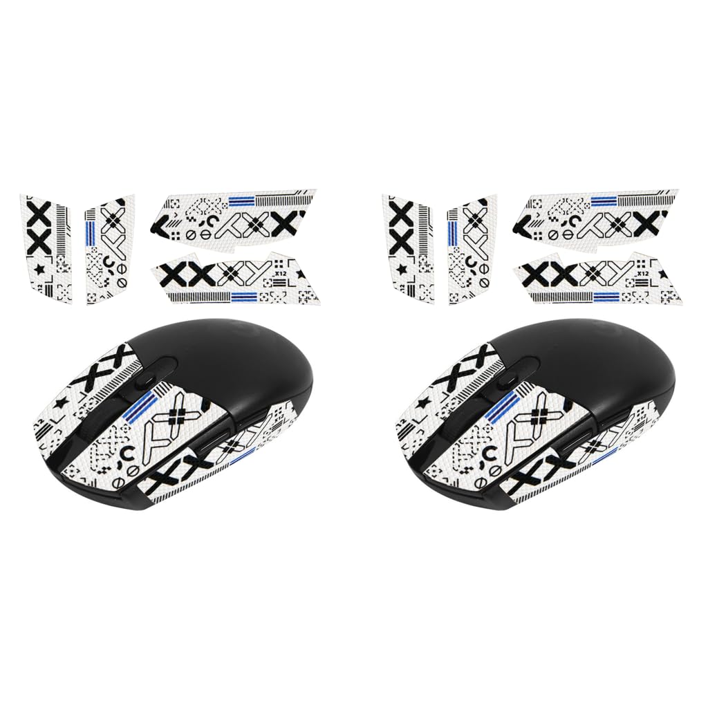 Verilux Mouse Grip Tape for Logitech G102 and G304 Gaming Mouse with 0.5mm 3D Texture | 2 PCS