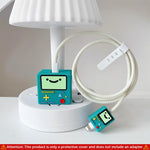 Verilux Charger Protector Set for iPhone with 1.4m Silicone Cable Sleeve and Cartoon Design | 4Pcs Complete Cover