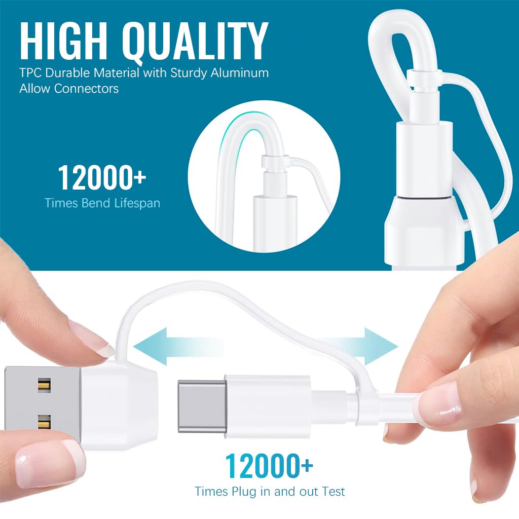 Verilux Watch Charger Cable for Apple with 4 in 2 USB C and Magnetic Pad | 5.9FT Length
