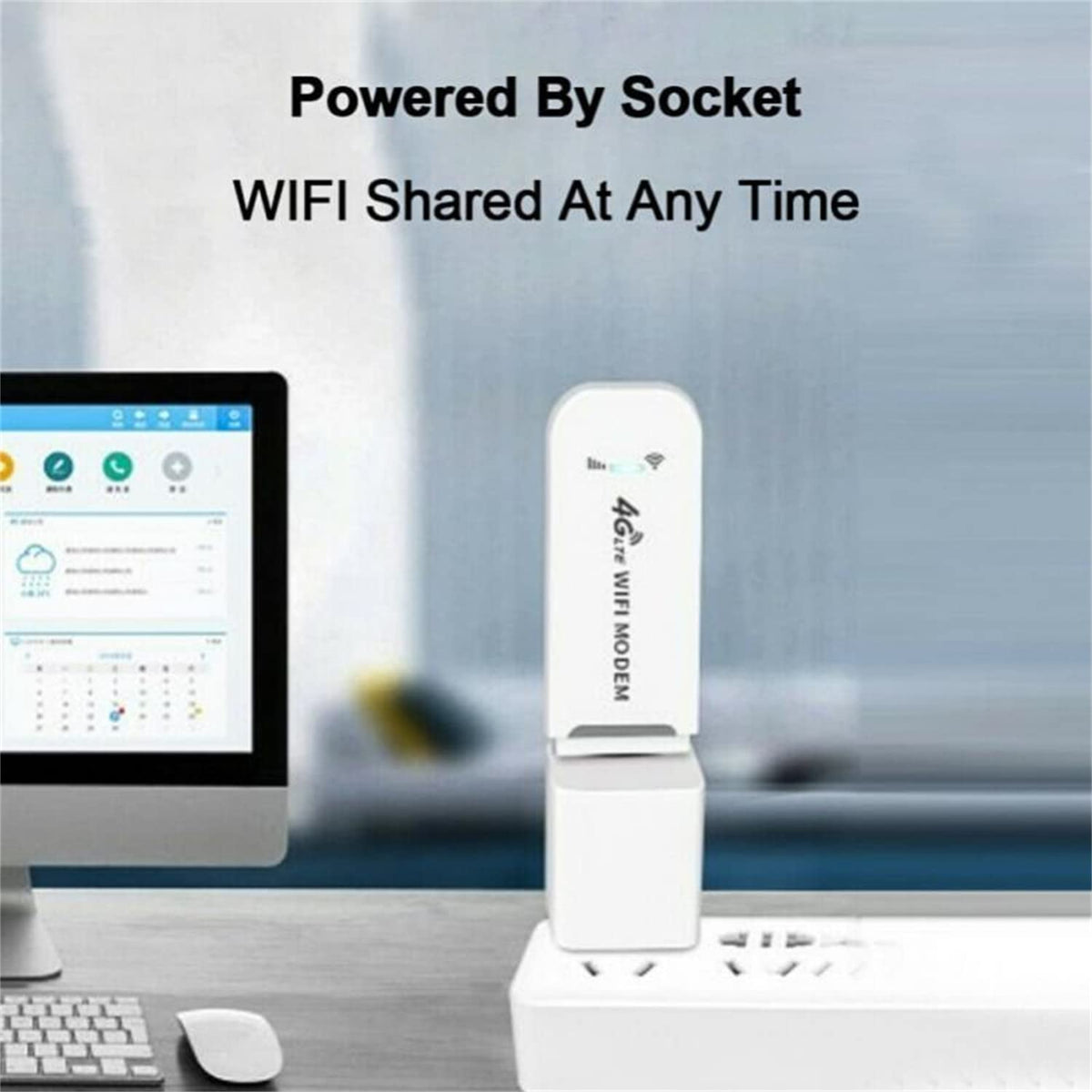 Verilux 4G LTE Wireless Dongle - 4G LTE USB Wireless Portable Router,Plug & Play Data Card with up to 150Mbps Data Speed