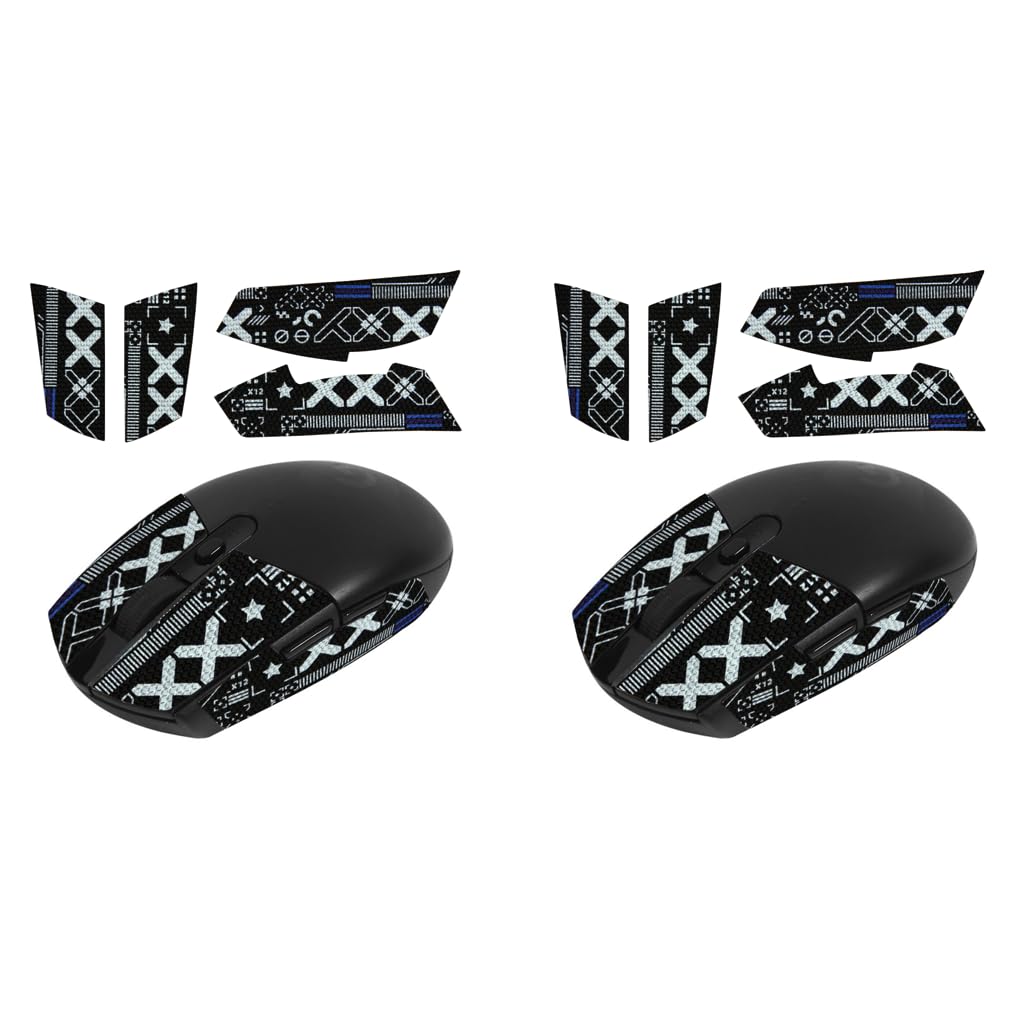 Verilux Mouse Grip Tape for Logitech G102 and G304 featuring Sweat Proof Surface | 2PCS