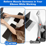 ZORBES® Arm Rest for Desk, L-Shaped Memory Foam Elbow Pads with Non-Slip Base