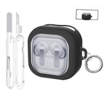 ZORBES® Clear Case for Galaxy Buds 4 & Galaxy Buds 4 Pro (2026) with Secure Lock,TPU Hard Shell Transparent Cover for Samsung Pro with Phone Stand Function