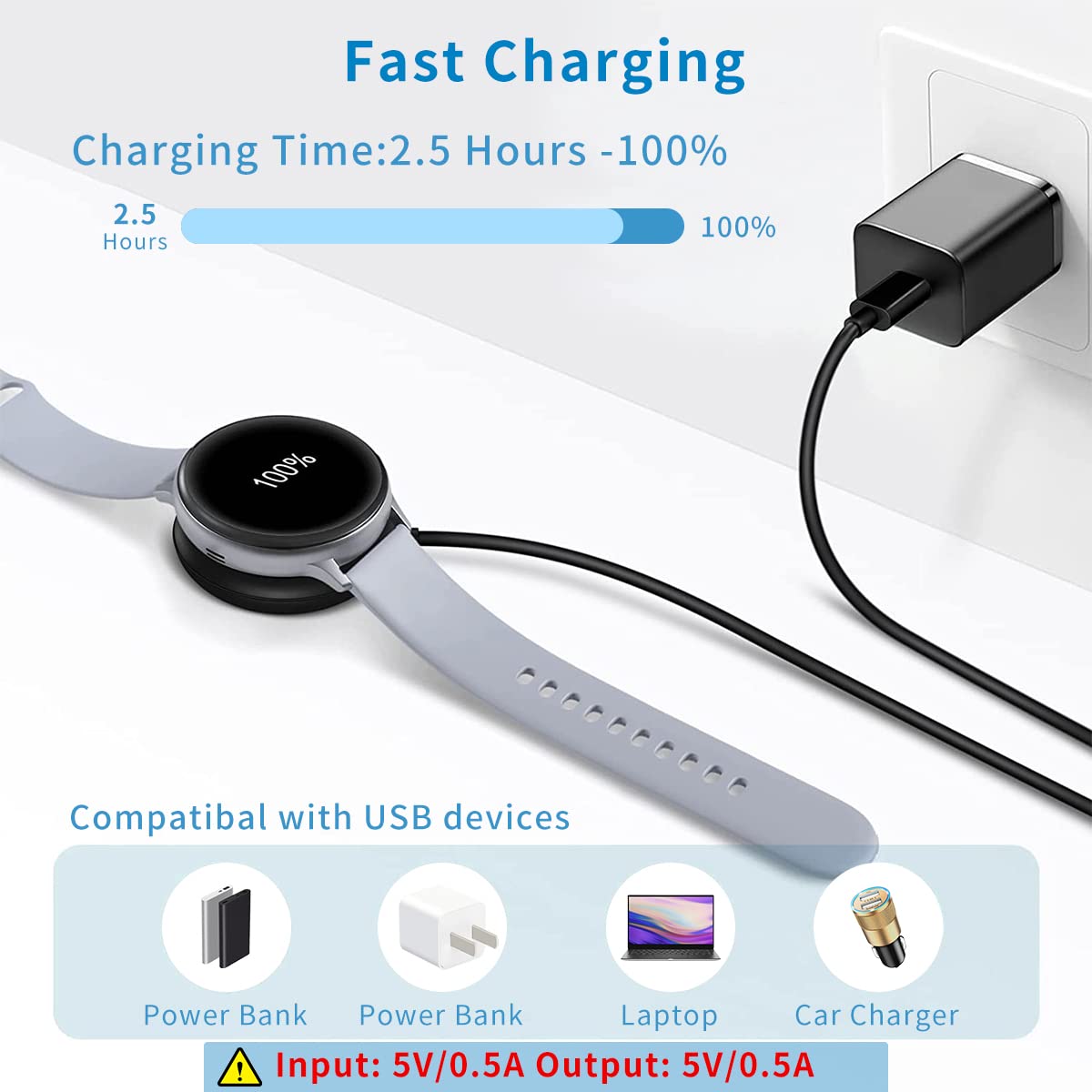 ZORBES® Watch Charger Compatible