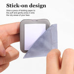 ZORBES® 100 piezas de papel secante facial para pieles grasas, papeles de lino natural para la hinchazón de la cara grasa, hojas absorbentes de aceite para la cara, con espejo