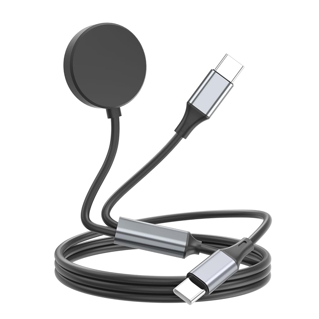 ZORBES® Compatible with Galaxy Watch, Smart Watch Wireless Charging Dock, 2 in 1 TYPE C to TYPE C PD 20W Fast Charging Cable
