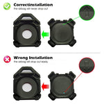 ZORBES® Black AirTag TPU Protective Case Holder,Waterproof with Keychain Hole