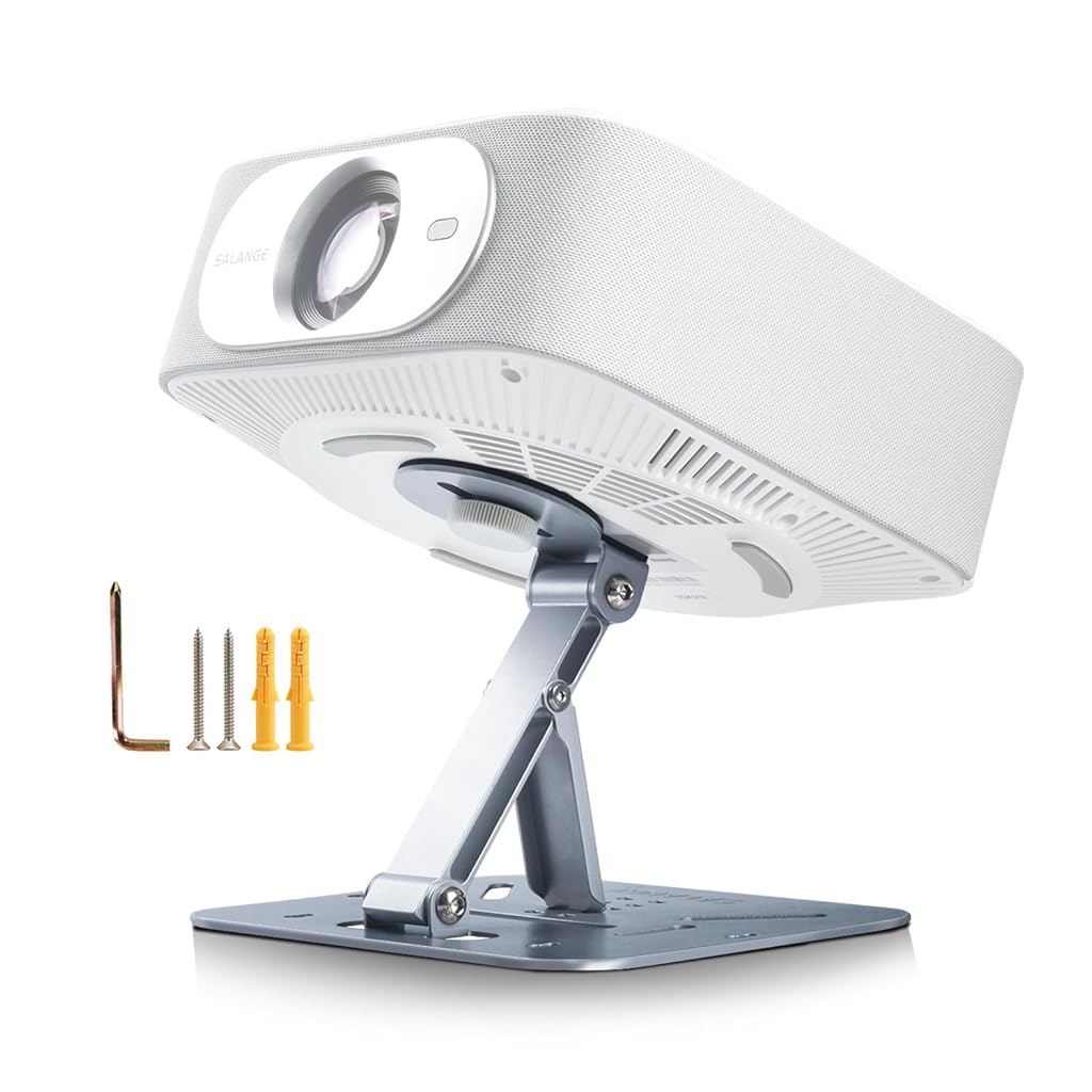 ZORBES® Projector Desk Holder Bracket Metal Desk Support, 5 Adjustable Height, Universal Screw Mount Design, 10kg Loading Capacity, Office Home Theater Projector Holder