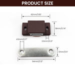 Serplex® 12Pcs Magnetic Door Catches for Cabinets and Closets, Strong Magnetic Door Latches for Cupboards, Drawers, and Furniture Doors
