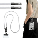Verilux Type C to C Cable for Fast Charging with Convertible Neck Strap 3.3ft Nylon Braided