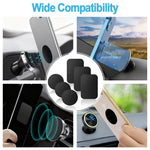 ZORBES® 6Pcs Metal Plates for Wireless Charging, Thin Metal Plates for Magnetic Phone Mounts, 3.5cm Dia Round & 4x5.8cm Rectangle Metal Plates for Magnetic Phone Mount Car Phone Holder