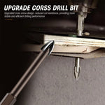 Serplex 5PCS Carbide Tip Drill Bit Set for Glass Ceramic Tile & Concrete