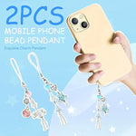 ZORBES Y2K Strawberry Beaded Keychain Charm