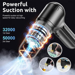 ZORBES® Car Vacuum Cleaner-Wireless Handheld Car Vacuums with Best Suction,Brushless Motor 19000PA High Power,3 in 1 Mini Portable Vacuum Cleaner Cordless for Home,Office,Kitchen,Cars