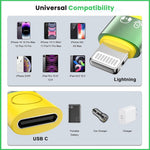 Verilux USB C to Lightning Adapter 2 Pack for iPhone with 5V/2A Charging & 480Mbps Data | Hands-Free Audio Connectivity