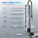 7 in 1 USB C Hub Type C to 4K HDMI Output
